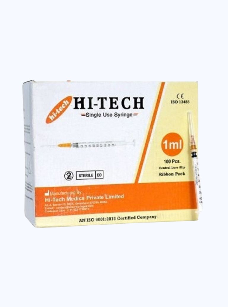 Steril Hypo Disposable 1ml Syringe (23G × 1")
