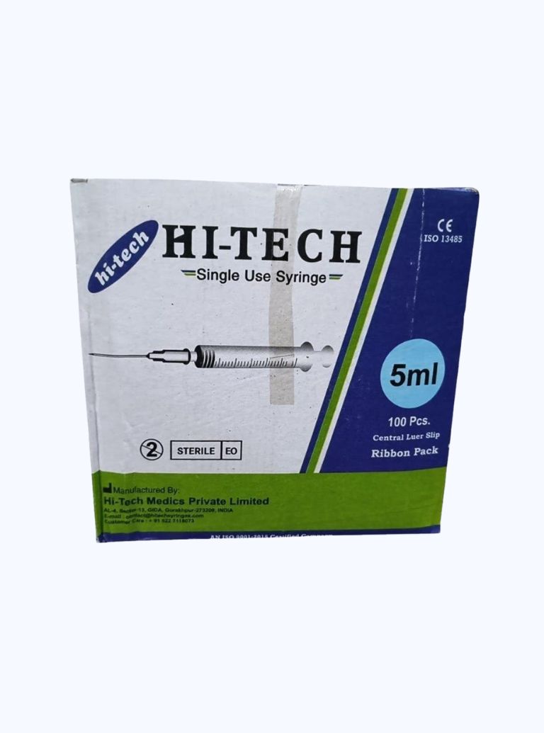 STERILE HYPO. DISPOSABLE SYRINGE 5ML (24G X 1' )